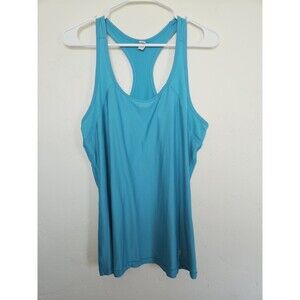 Under Armour Women's Sleeveless Fitted Heat Gear Tank Top, Blue, Size L